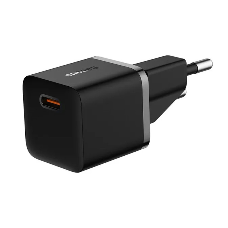 Мережевий зарядний пристрій Baseus GaN5 Fast Charger (mini) PD25W (1USB-C) + кабель Type-C to Type-C (P10110909113) - Зображення 3