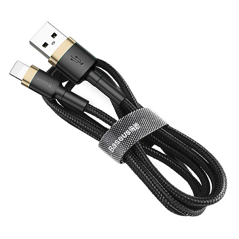 Дата кабель Baseus Cafule USB to Lightning 2.4A (1m) (CALKLF-B) - Зображення 3