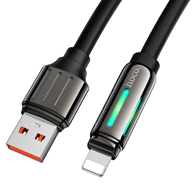 Дата кабель Hoco U136 Prize USB to Lightning 2.4A (1.2m) - Зображення 2
