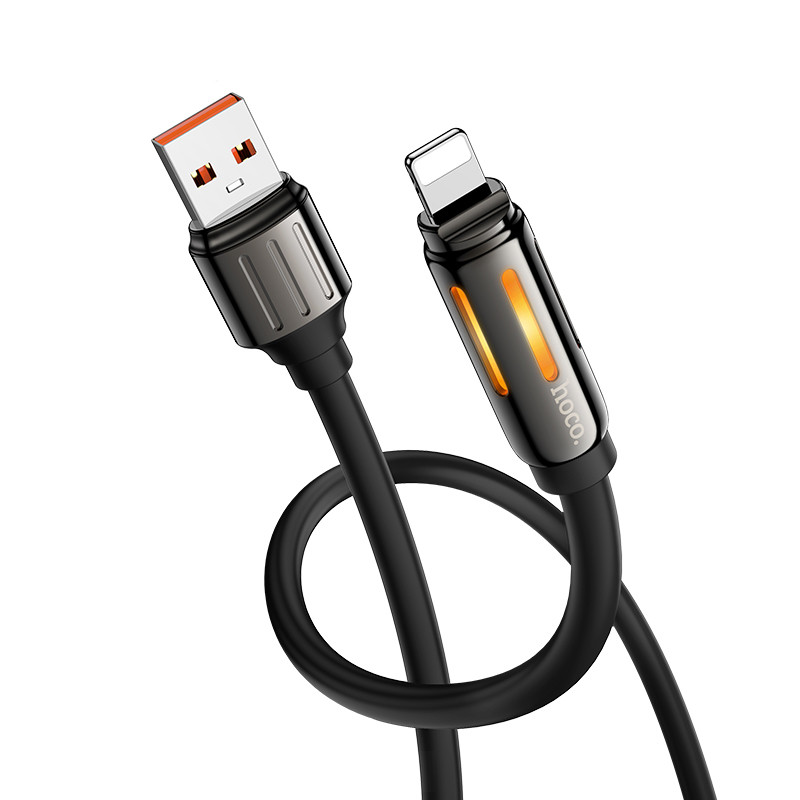 Дата кабель Hoco U136 Prize USB to Lightning 2.4A (1.2m) - Зображення 3