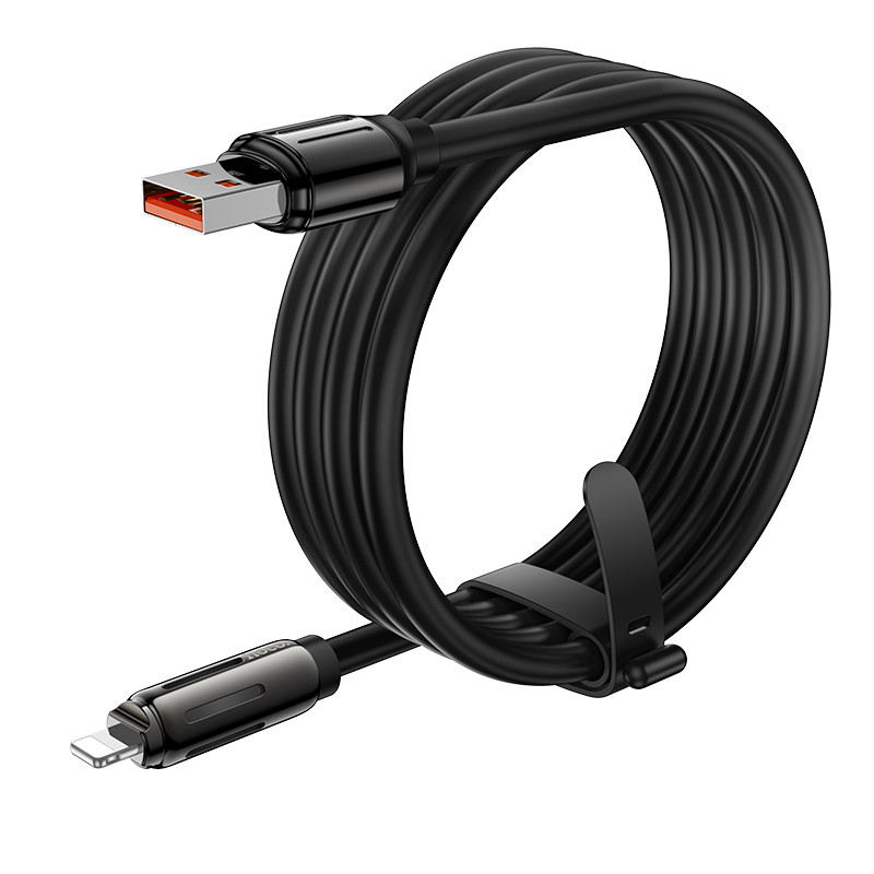 Дата кабель Hoco U136 Prize USB to Lightning 2.4A (1.2m) - Зображення 4
