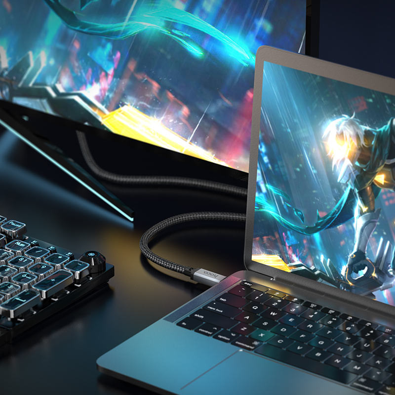 Дата кабель Hoco US05 Type-C to Type-C 100W USB4 40Gbps (1m) - Зображення 4