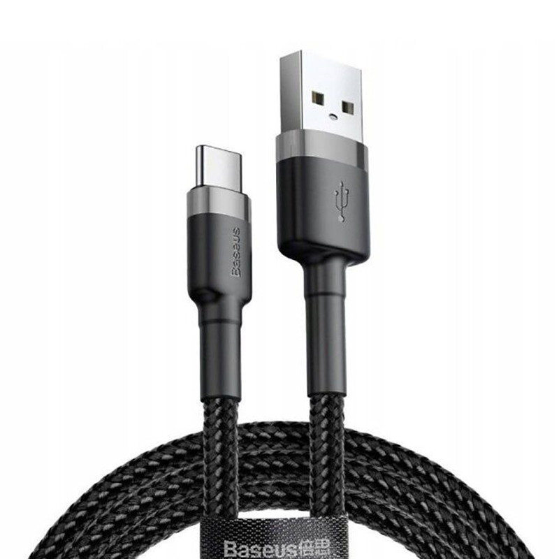 Дата кабель Baseus Cafule USB to Type-C Cable 3A (1m) (CATKLF-B)