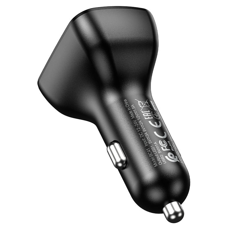 Автомобільний зарядний пристрій FM модулятор Borofone BC41 Eminency QC3.0 (2USB-A) - Зображення 3
