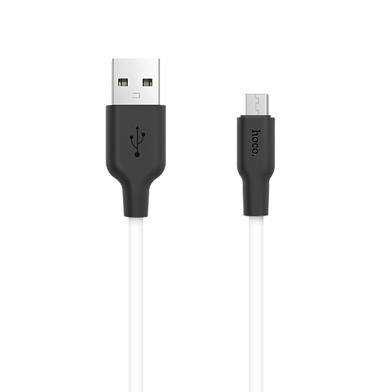 Дата кабель Hoco X21 Silicone MicroUSB Cable (1m) - Зображення 2