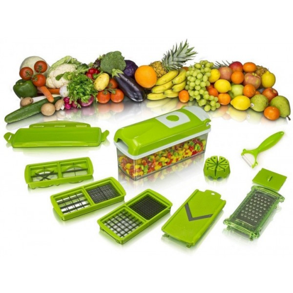 Терка Nicer Dicer PLUS овощерезка универсальная терка ручная овощерезка мультислайсер кухонная овощерезка - Зображення 2