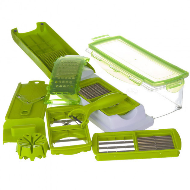 Терка Nicer Dicer PLUS овощерезка универсальная терка ручная овощерезка мультислайсер кухонная овощерезка - Зображення 3