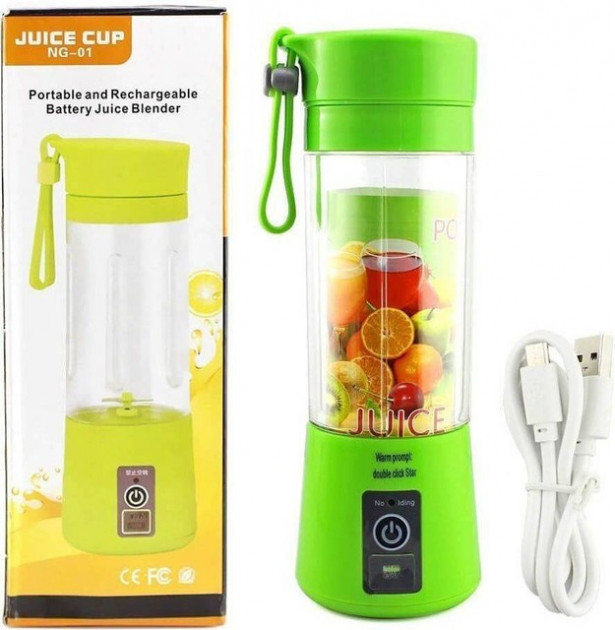 Блендер Smart Juice Cup Fruits USB. Цвет: синий - Зображення 10
