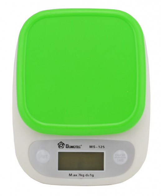 Весы кухонные DOMOTEC MS-125 Plastic, весы пищевые, весы кулинарные. Цвет: голубой - Зображення 17