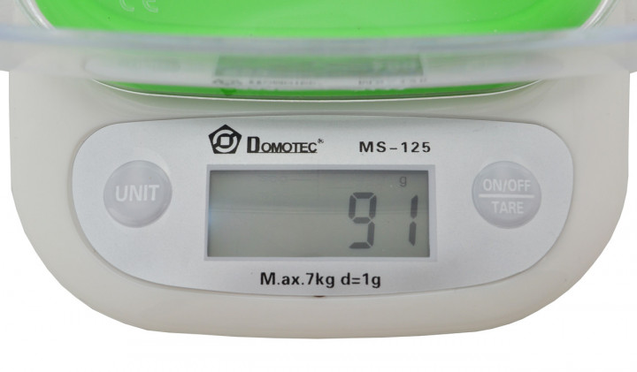 Весы кухонные DOMOTEC MS-125 Plastic, весы пищевые, весы кулинарные. Цвет: голубой - Зображення 18