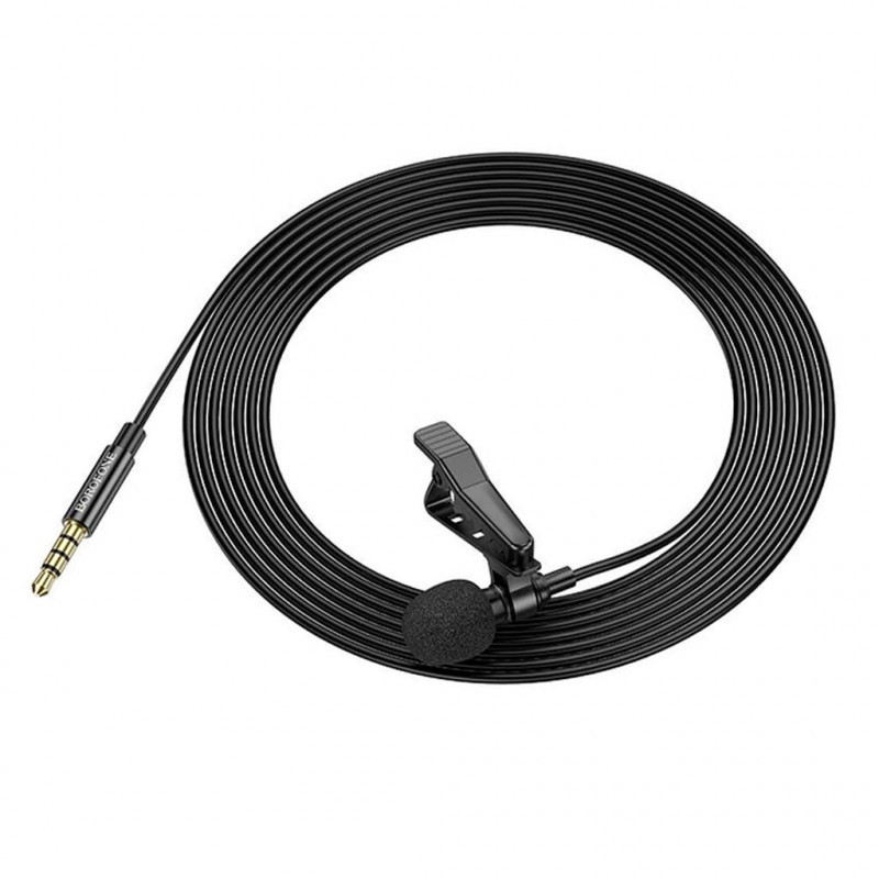 Мікрофон петличний Borofone BFK11 Elegant lavalier 3.5mm (2m) - Зображення 4