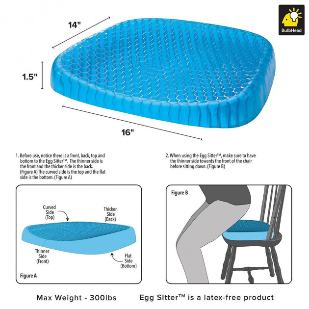 Ортопедическая гелевая подушка EGG SITTER - Зображення 5