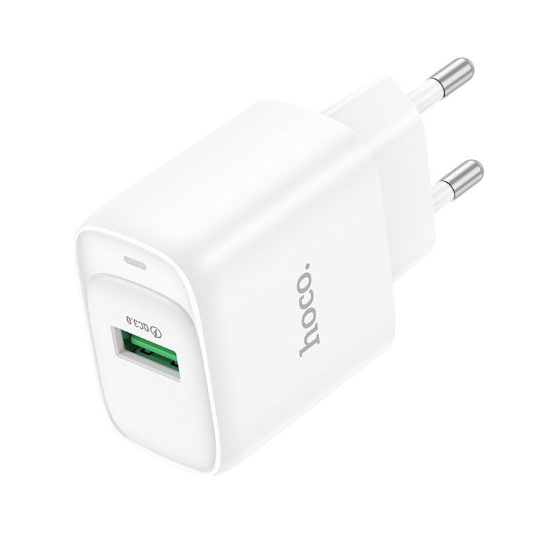 Мережевий зарядний пристрій Hoco C140A Smart QC3.0 18W (1USB-A) - Зображення 3