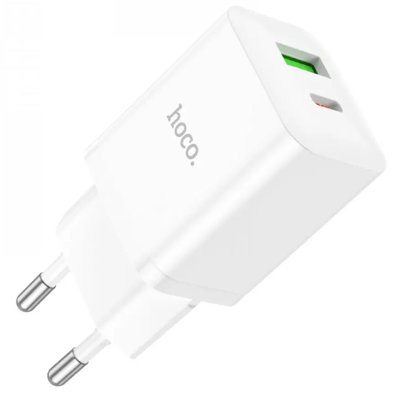 Мережевий зарядний пристрій Hoco N28 Founder PD20W+QC3.0 (1USB-A/1C)