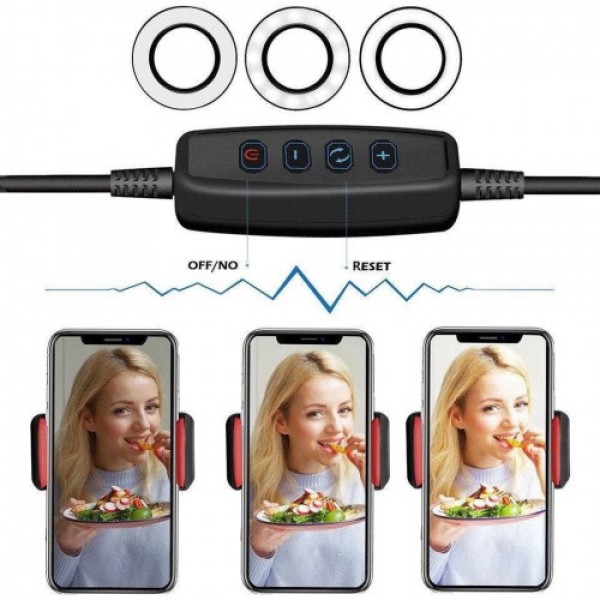 Світлодіодна кільцева лампа для селфі Professional Live Stream LED - Зображення 3