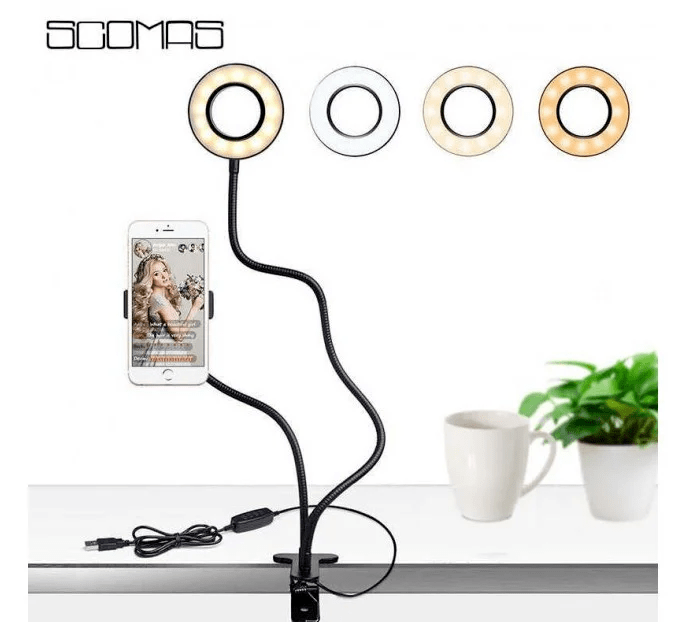 Світлодіодна кільцева лампа для селфі Professional Live Stream LED - Зображення 4