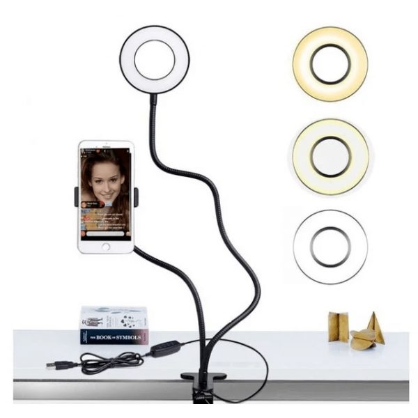 Світлодіодна кільцева лампа для селфі Professional Live Stream LED - Зображення 5