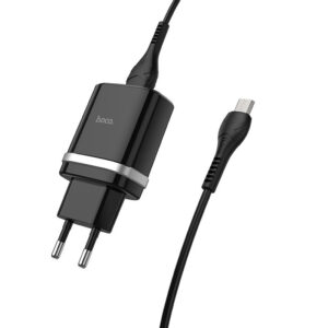 Мережевий зарядний пристрій Hoco C12Q Smart QC3.0 18W (1USB-A) + кабель USB to MicroUSB