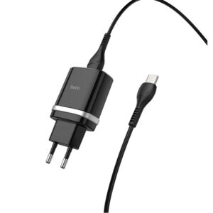 Мережевий зарядний пристрій Hoco C12Q Smart QC3.0 3A (1USB-A) + кабель USB to Type-C