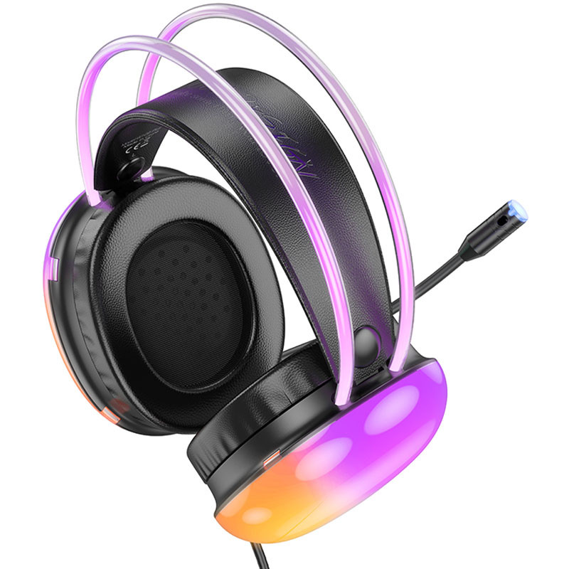 Уцінка Накладні навушники Hoco W109 Plus Rich USB7.1 channel gaming (USB/2m) - Зображення 3