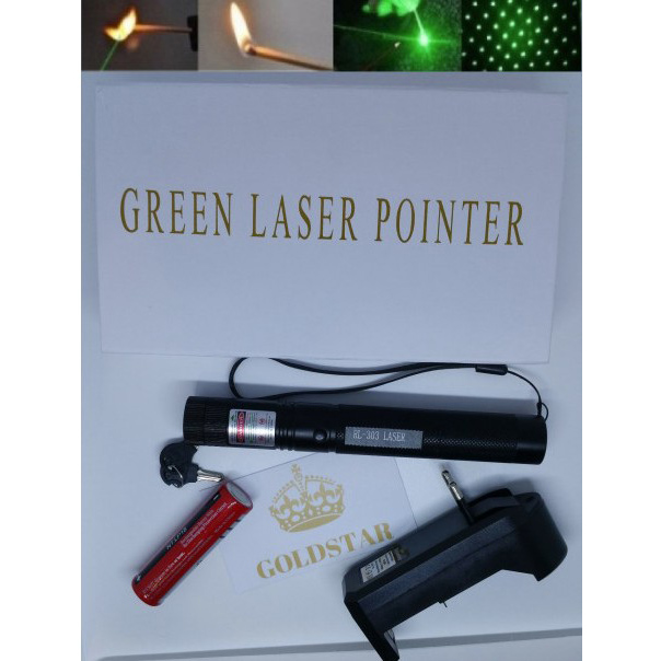Лазерна указка Green Laser Pointer JD-303 зелений промінь брелок - Зображення 5