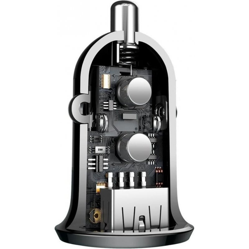 Автомобільний зарядний пристрій Baseus Grain Pro 4.8A (2USB-A) (CCALLP) - Зображення 4