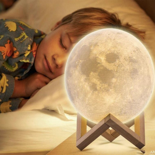 Нічник Moon Lamp 13 см для дитини на ніч - Зображення 3