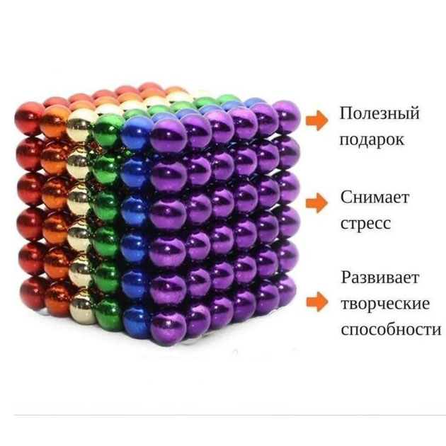 Магнітний конструктор Нео NeoCube різнокольоровий - Зображення 15