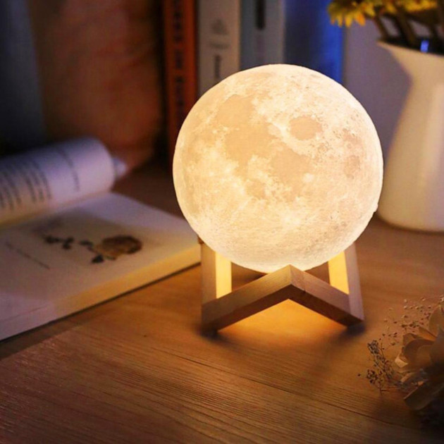 Нічник Moon Lamp 13 см для дитини на ніч - Зображення 4