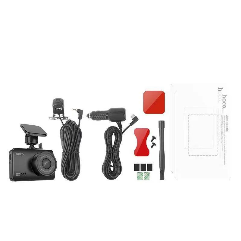 Відеореєстратор Hoco DV3 2.45-inch display with rear camera (1080P+720P) - Зображення 2