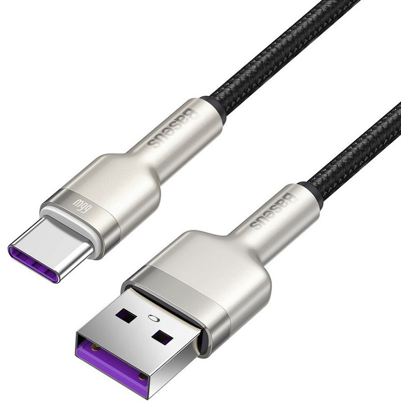 Дата кабель Baseus Cafule Metal USB to Type-C 66W (1m) (CAKF00010) - Зображення 2