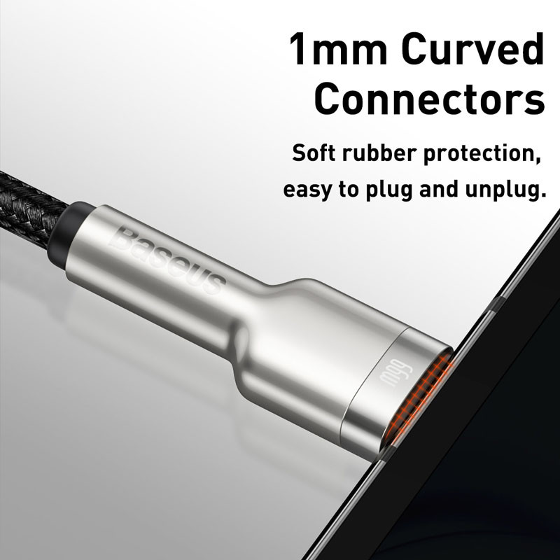 Дата кабель Baseus Cafule Metal USB to Type-C 66W (1m) (CAKF00010) - Зображення 3
