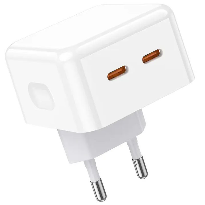 Мережевий зарядний пристрій Borofone BA76A Source PD35W (2USB-C)