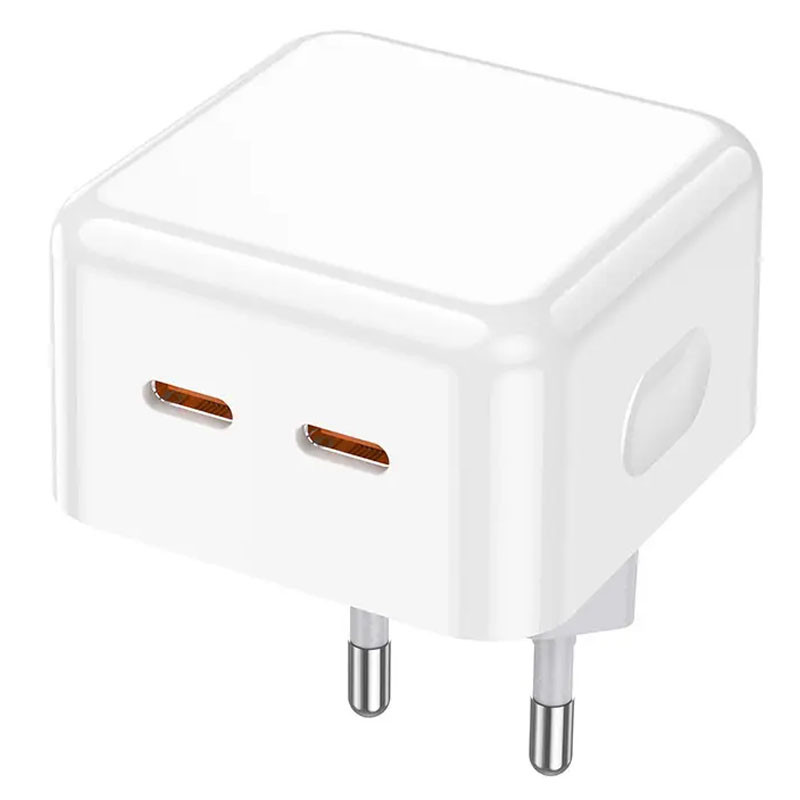 Мережевий зарядний пристрій Borofone BA76A Source PD35W (2USB-C) - Зображення 4
