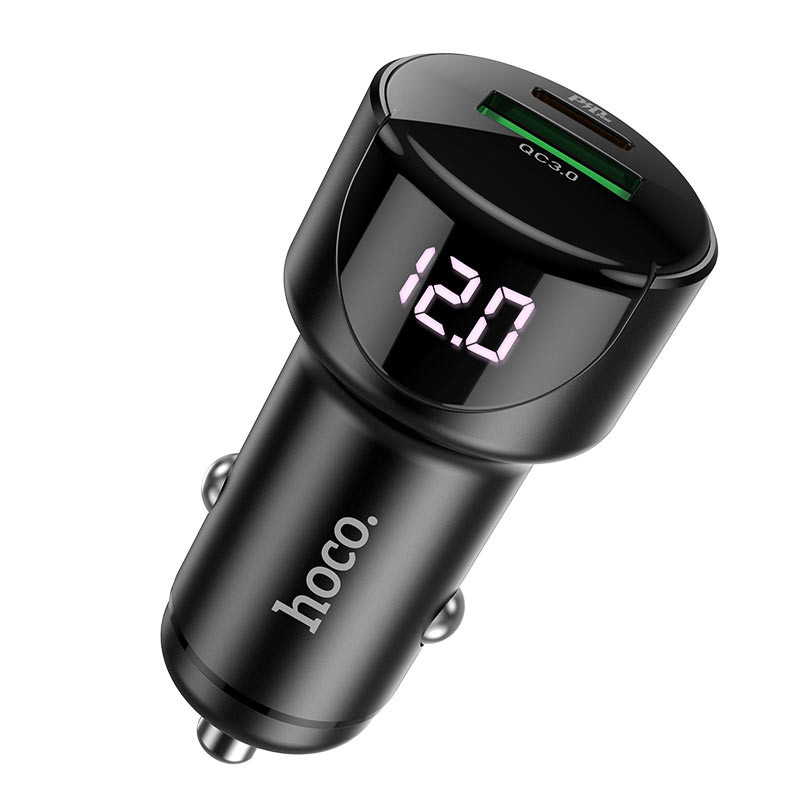 Автомобільний зарядний пристрій Hoco Z42 PD 20W + QC3.0 (1USB/3A)