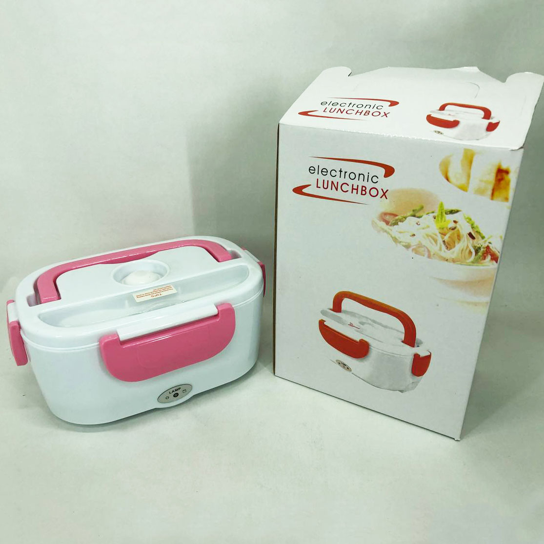Електричний ланч-бокс Lunch Heater 220 V Pro з підігрівом рожевого кольору - Зображення 8