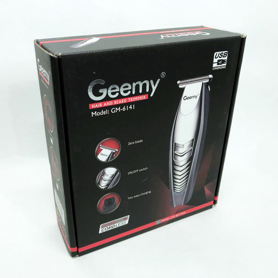 Машинка для стрижки GEMEI GM-6141, подстригательная машинка, профессиональная электробритва - Зображення 15