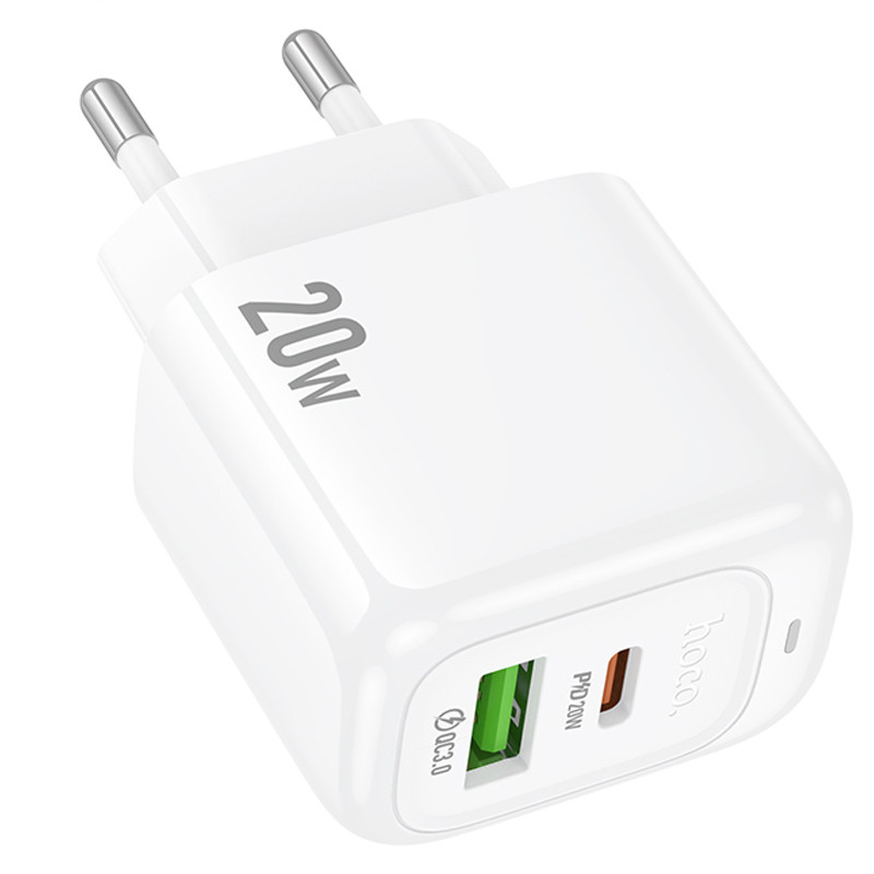 Мережевий зарядний пристрій Hoco CS54A Surplus PD20W+QC3.0 (1USB-A/1C) - Зображення 3