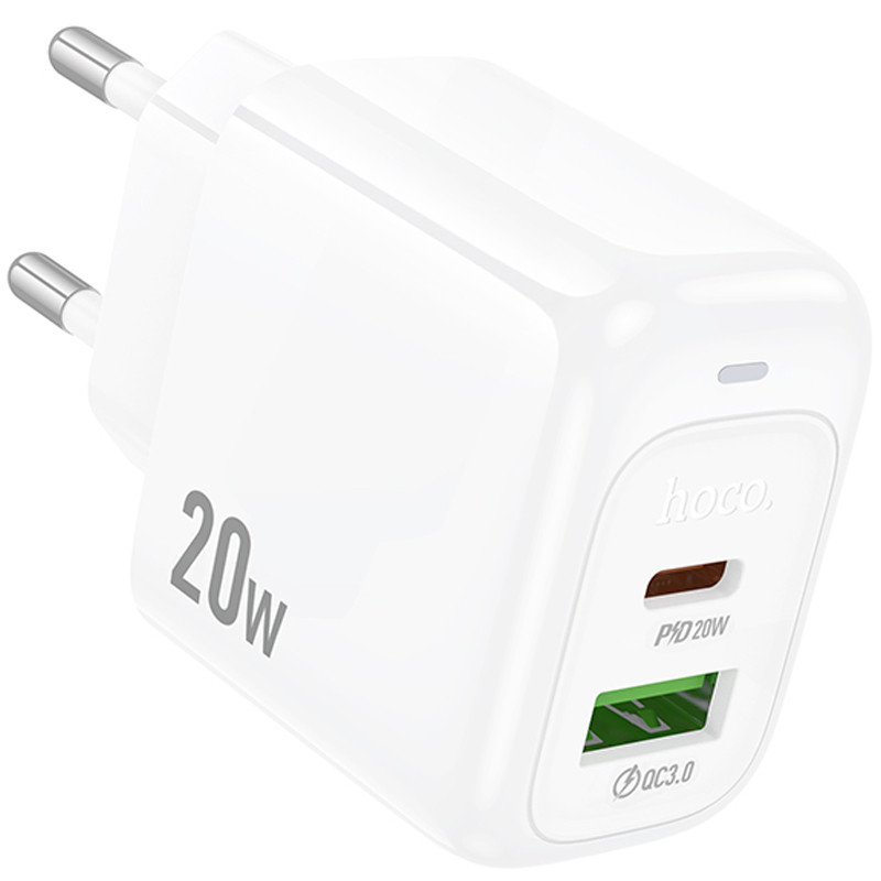 Мережевий зарядний пристрій Hoco CS54A Surplus PD20W+QC3.0 (1USB-A/1C) - Зображення 4