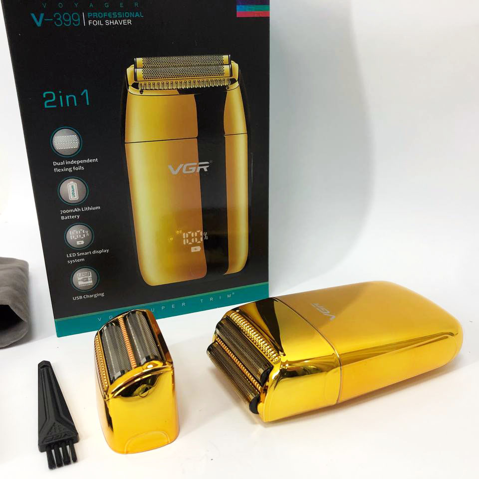 Бездротова бритва VGR V-399 GOLD для бороди та обличчя - Зображення 2