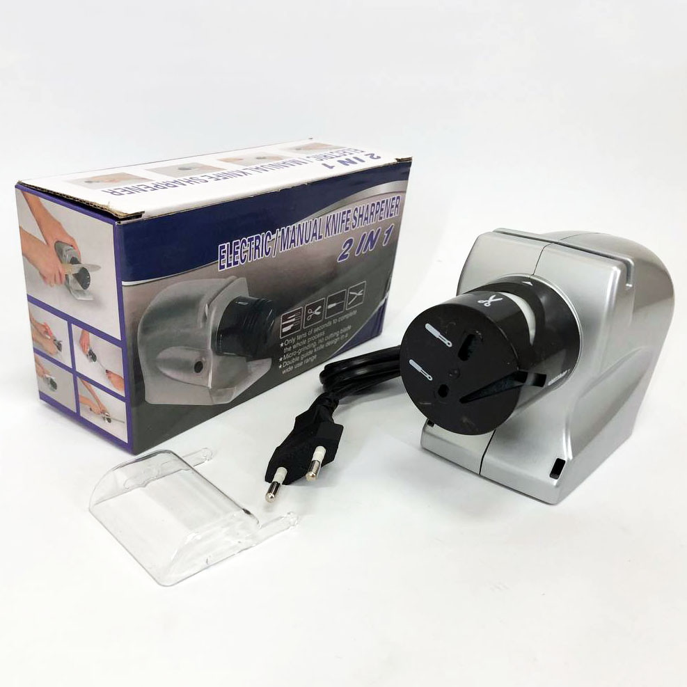 Электрическая точилка для ножей и ножниц ELECTRIC SHARPENER 220В, Электронная точилка для заточки ножей - Зображення 11