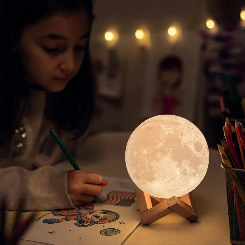 Нічник Moon Lamp 13 см для дитини на ніч - Зображення 20