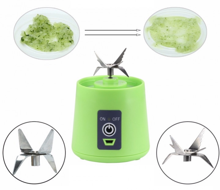 Блендер Smart Juice Cup Fruits USB. Цвет: синий - Зображення 12