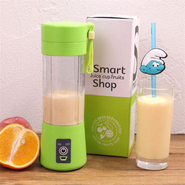 Блендер Smart Juice Cup Fruits USB. Цвет: синий - Зображення 11