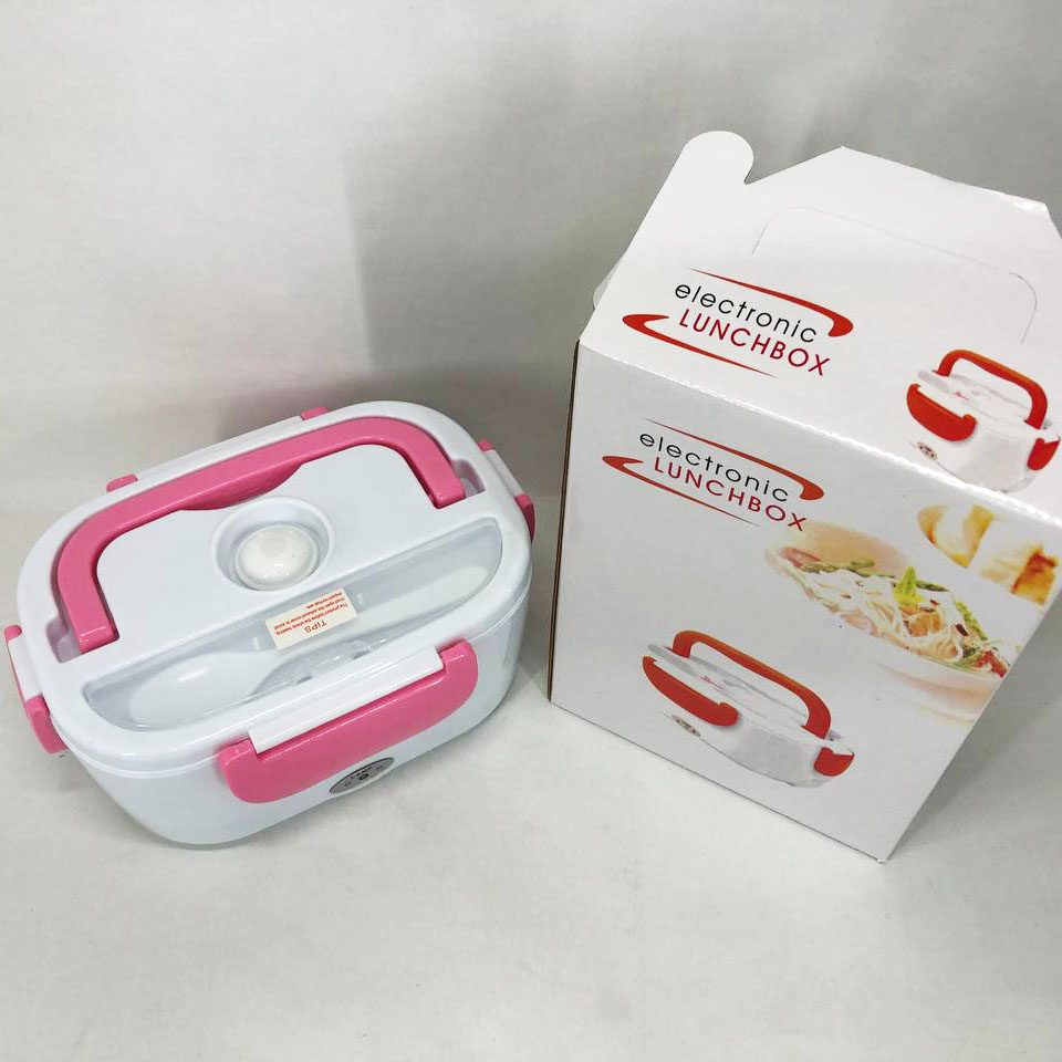 Електричний ланч-бокс Lunch Heater 220 V Pro з підігрівом рожевого кольору - Зображення 9
