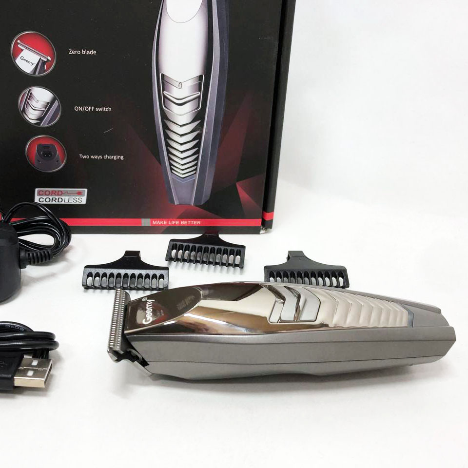 Машинка для стрижки GEMEI GM-6141, подстригательная машинка, профессиональная электробритва - Зображення 7