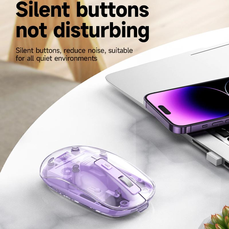 Миша бездротова Hoco GM29 Mysterios Bluetooth + 2.4G - Зображення 4