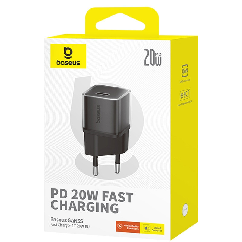 Мережевий зарядний пристрій Baseus GaN5S OS 20W (1USB-C) (P10162503) - Зображення 3