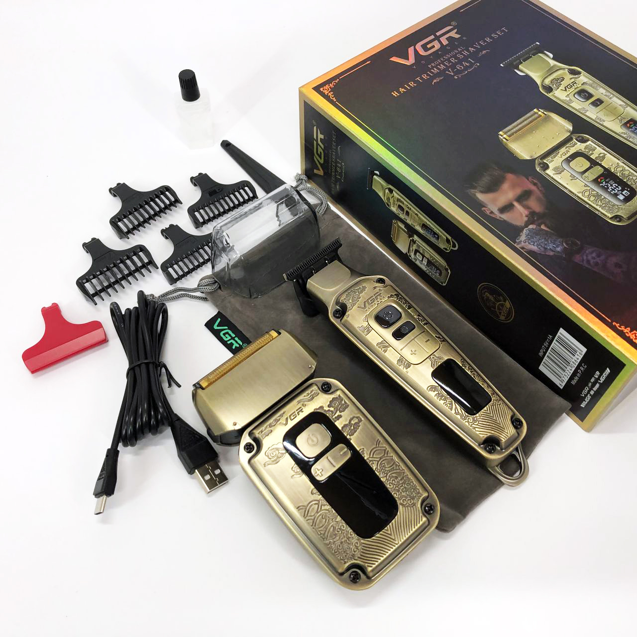 Машинка для стрижки та гоління VGR V-641 бездротова - Зображення 2