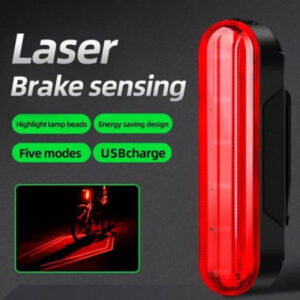 Акумуляторний велосипедний ліхтар LEADBIKE LD80-6LED з лазерною розміткою та стоп-ліхтаром